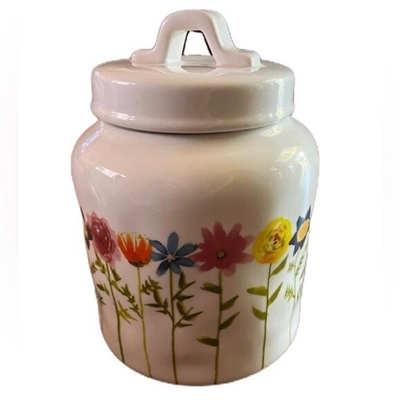 Rae Dunn Mother Day Flower Canister - Picture 1 of 10